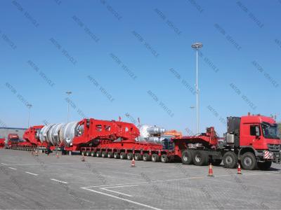 China Fuwa / BPW Asspmt Steering Lifting Multi Modular Transporter Trailer Te koop