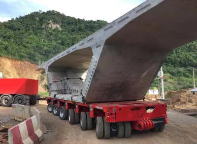 China 300 ton modulaire aanhangwagen zware mechanische ophanging en geavanceerde stuurtechnologie Te koop