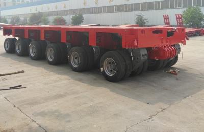 China Zware apparatuur 300 ton hydraulische aanhangwagen met Wabco-relaisklep en staalstructuur Te koop