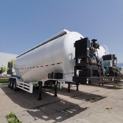 China Zement in bulk vervoeren makkelijk met Wabco Relay Valve High Capacity Powder Tank Trailer Te koop