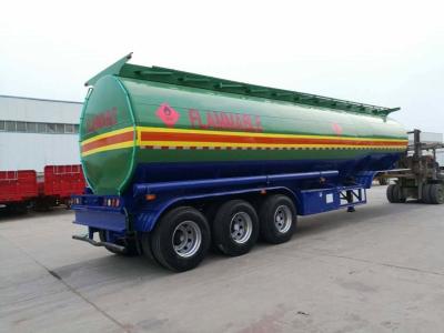 China 3 Axles Black Tanker Alloy Fuel Tank Semi Trailer By Wabco for sale