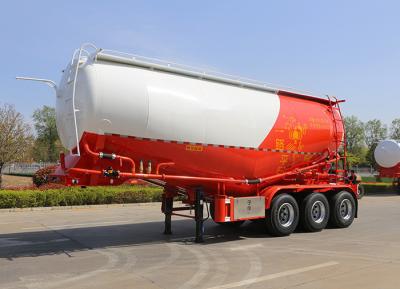 China 3 Assen Vliegas Flourpoeder Bulk Cement Tank Semi Trailer Jost Kingpin Grote capaciteit Te koop