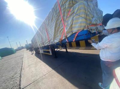 China Semirremolque de 3 ejes Contenedor Transporte de transporte de semirremolque de cama plana en venta