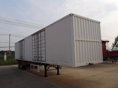 Cina 8/12 Numero pneumatico Recinzione Full trailer Box Cargo Semi trailer con parete laterale in vendita