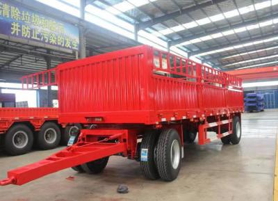 China Timber Transport Full Trailer With Capacity 2/3 Axle And Durable Draw Bar Design for sale