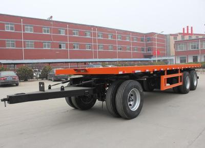 China Fuwa / BPW Axle 3 Axle 60 Tons Low Bed Lowbed Full Semi Trailer for sale