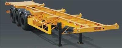 China 2 As Terminal Port Container Skeletal Chassis Truck Semi-trailer Met Fuwa / BPW As Te koop