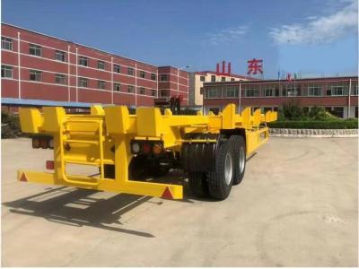 China Semi-reboque para transporte seguro e suave, com chassi de 6,5 t, contêiner esquelético à venda