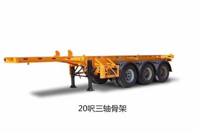 China Chassi de contêiner de reboque de caminhão-de-ferro com base de rodas de 1310 mm e válvula de relevo Wabco à venda