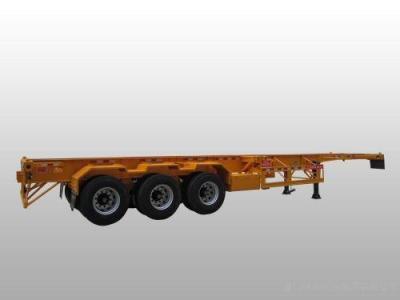 China Flat Bed Skeleton Chassis Truck Container Cargo Transport Halve aanhangwagens met Fuwa/BPW-as Te koop