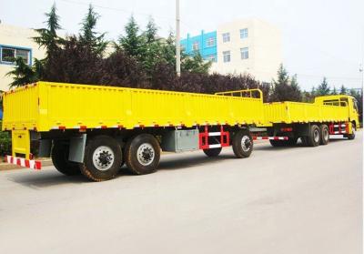 China Leaf Spring Suspension 3 Axle Van Box Semi-trailer voor zouttransport in Afrika Te koop