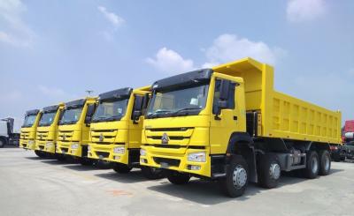 China Gebruikte Sinotruck HOWO / Shacman 8X4 12 wielen dumptruck voor de markt Euro 3 en ≤5 zitplaatsen Te koop