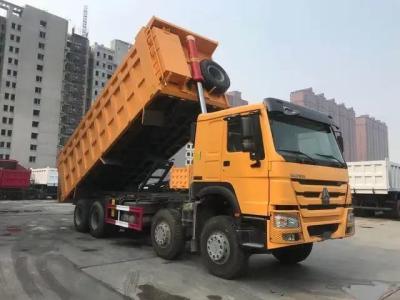 China LHD Used 12 Wheel Wheeler 8X4 336HP 375HP HOWO Dump Dumper Truck Max Speed 75 Km/H for sale