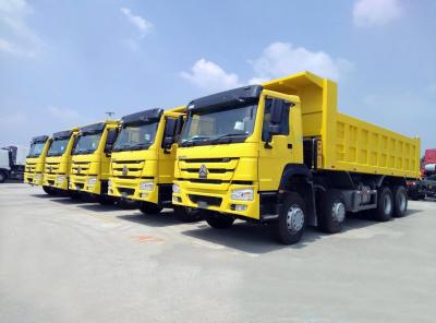 China Buisloos bandenontwerp 8/10/12 Wielen 8*4 HOWO Sinotruk Dump Truck met 60 kubieke capaciteit Te koop