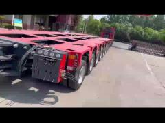 Multi Axles 100-300 Ton Machines Loading Hydraulic Modular Trailer from Shandong China