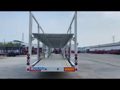 Self Dumping Double Deck Hauler Car Transport Truck Semi-Trailer With Air Suspension