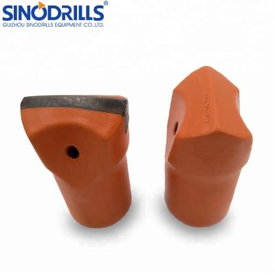 China Mining Sinodrills 7/11/12 Degree Taper Chisel Drill Bit For Quarrying for sale