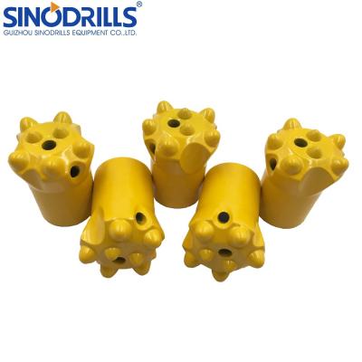 China Mining / Quarrying / Tunneling / Construction Hard Rock Tapered Drilling Bit With 7 / 11 / 12 Degree For Rock Drill Machine for sale