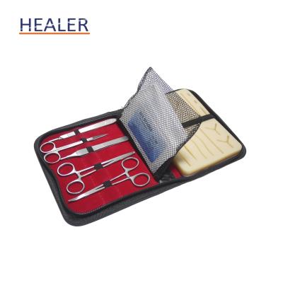 China Durable Suturing Practice Whole Skin Silicone Pad Set Suture Kit For Medical Student for sale