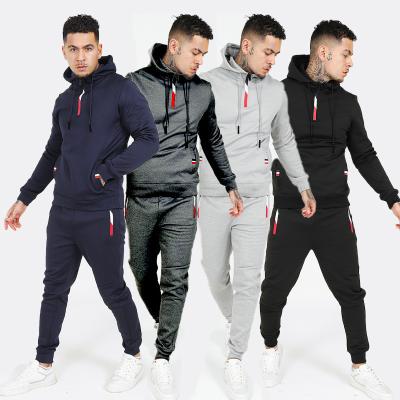 China 2020 Latest Customized Design Breathable Mens Slim Fit Sweatsuit Custom Mens Tracksuit Men Jogging Suit for sale