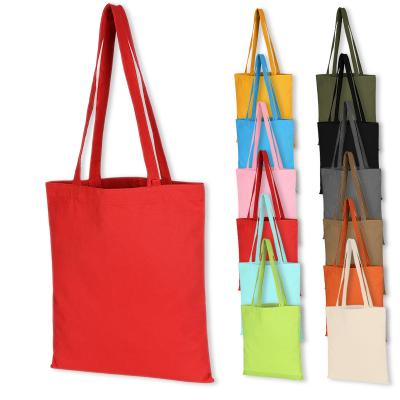 China High King Eco-Friendly Wholesale Custom Reusable Reused Canvas Tote Shopping Bag Logo Tote Bag With Inside Pocket for sale