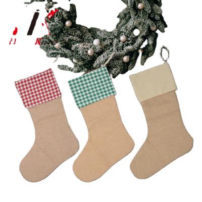 China Eco-Friendly High King Factory Wholesale Xmas Stocking Bags Sacks Christmas Socks For Sale for sale