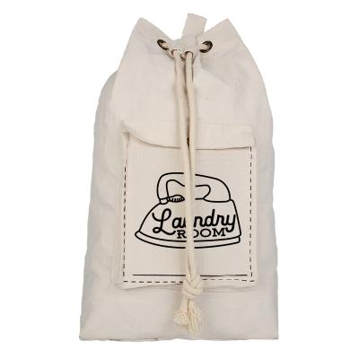 China Cheap 100% Cotton Canvas Laundry Bag Manufacturer Eco-Friendly Eco-Friendly Custom Canvas Laundry Bag for sale