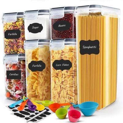 China Freshness Preservation 7pcs Food Storage Container Set Airtight Plastic Food Container Storage Container for sale