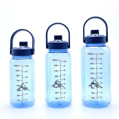 China 1500ml Sustainable Reusable Eco - Friendly Plastic Water Bottles For Running Sports Outdoor for sale