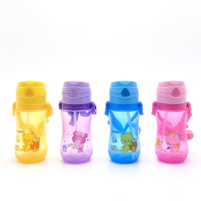 China Sustainable New Custom Portable Kids Plastic Water Bottles For School Travel for sale