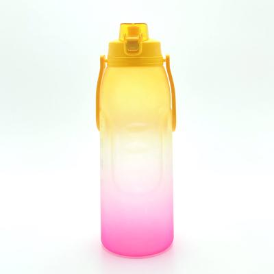 China Sustainable New Type Yellow Portable Cute PC Pink 3800ml Plastic Water Bottle Sports for sale