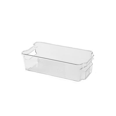 China Clear Freshness Keeping PET Storage Box For Fridge Plastic Free Bin BPA Free Fridge Refrigerator Tray For Amazon Retail for sale