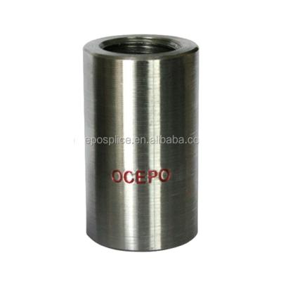 China Ocepo Material Steel Parallel Rebar Coupler Connection 16-40 Traditional c45e Threaded Coupler for sale