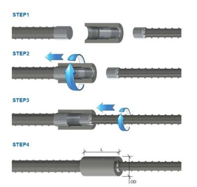 China Mechanical Rebar Splice Building Material Rebar Coupler and Rebar Splice Sleeve for sale