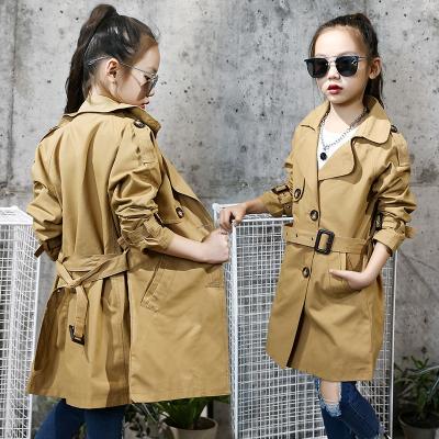 China New Design Cotton Cloth Street Style Single Button Anti-shrink Fashionable Overcoat Dust Coat for sale