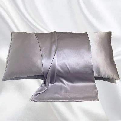 China PORTABLE Hot Selling Custom Mulberry Silk Pillow Case Support Add Logo Green Pink Pillow Case 50*65cm for sale