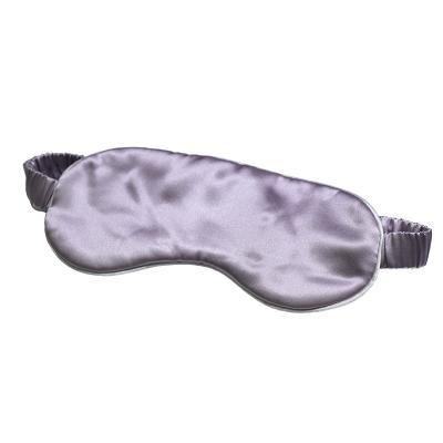 China 2022 Silk Customized Gray Green Purple Silk Eye Mask 8x20cm Sleeping Mask 8x20cm Comfortable Skin-Friendly Eye Mask for sale