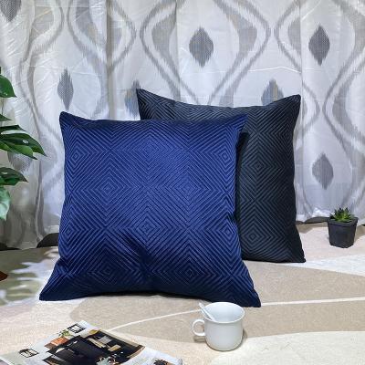 China Solid Color Pillow PORTABLE Sofa Square Cushion Model Hotel Living Room Sit Modern Minimalist Light Luxury Backrest for sale