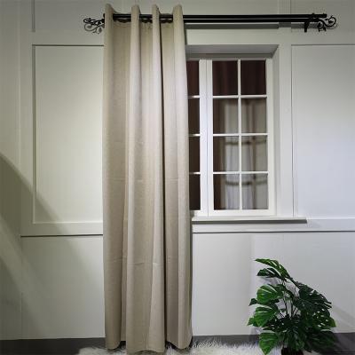 China Blackout Living Room Window Curtains High Quality Luxury European Style Coated Blackout Fabric for sale