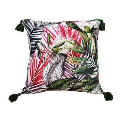 China 2022 PORTABLE New Product Multicolor Outdoor Cushion 45*45 Wicking Fabric Printing Sofa Living Room Polyester Cushion Cover for sale