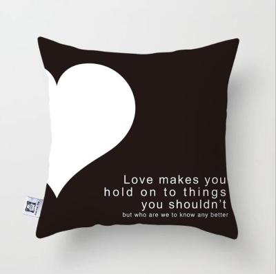 China 2022 High Quality Factory Wholesale Valentine's Day Pattern Police Printing Cushion Cover PORTABLE Sofa Decoration Pillow Case for sale