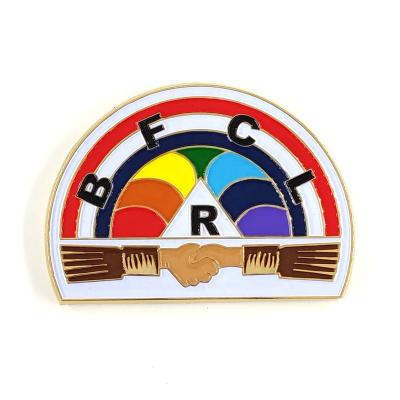 China USA and Europe Freemason Rainbow Masonic Rainbow Girls Car Gold Badge BFCLR For Girls Car Auto Emblem for sale