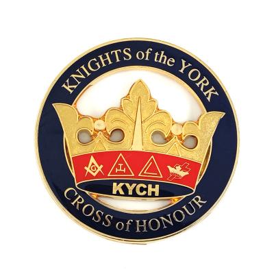 China USA and Europe KYCH Knights of York Car Emblem Freemasonry Regalia Around the Car Masonic Auto Emblem for sale