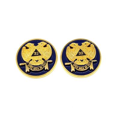 China Custom China Mason Regalia Scottish Rite Peel Emblem Masonic Scottish Rite 32nd Degree Lapel Pin for sale