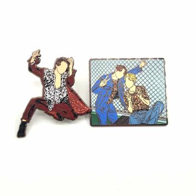 China Worldwide Wholesale OEM Metal Souvenir Hard Enamel Craft Pin With Cartoon Icon for sale