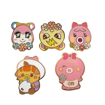 China Global Wholesale New Design Cute Animals Pin Gold Hard Enamel Lapel Pin for sale