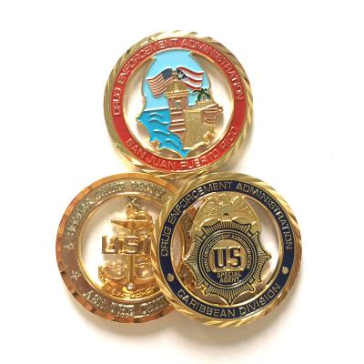 China Direct From USA And Worldwide Factory Gold Plated Custom Commemorative Metal Craft Coin for sale