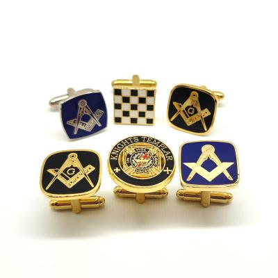 China USA and Europe Metal Craft Cufflinks Templar Symbol Knight Templar Knight Templar Making Masonic Cufflinks for sale