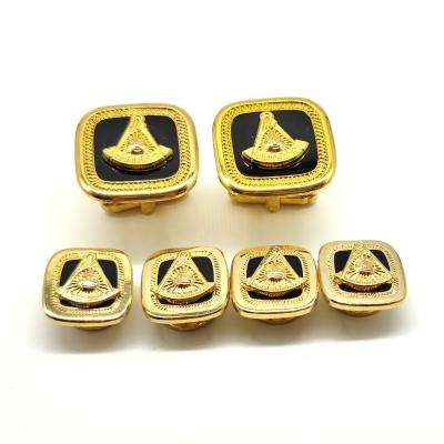 China USA and Europe Post Master Cufflinks Personalized Masonic Post Master Cufflinks with Emblem Center for sale