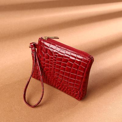 China Fashion Bag Large Capacity Wallet Single Slim Bag Small Mini Crocodile Waterproof Square Bag for sale